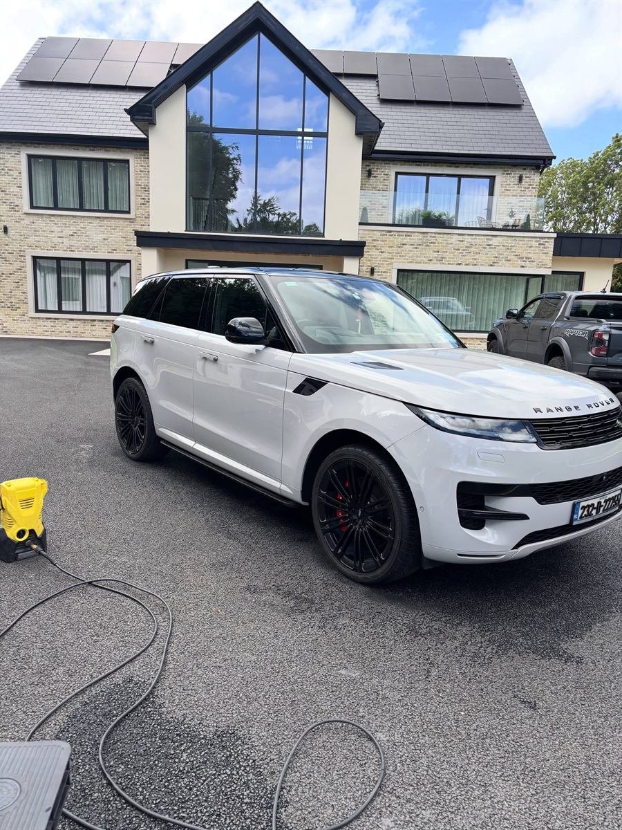 White Range Rover after a valet